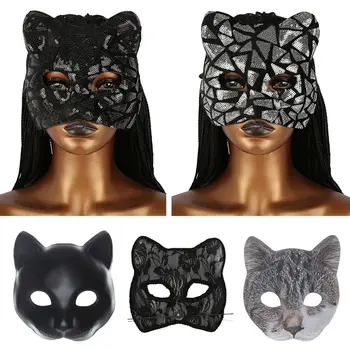 Fashion EVA Cat Girl Mask veneziana Party Makeup Ball Mardi Gras Mask Half Face Eye Mask