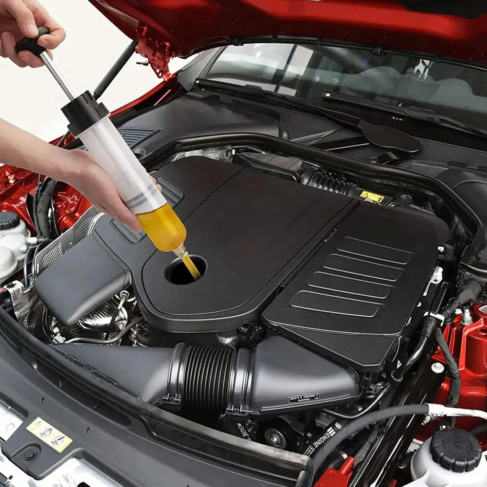 200cc Car Oil Change Brake Bleeder Fluid Pump Universal Filling Syringe Bottle Transfer For Auto Truck Motorcycle Fuel Access