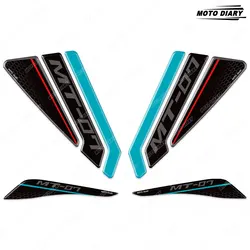 3D Waterproof Motorcycle Fuel Tank and Tail Fairing Decals Stickers (Mint Green)