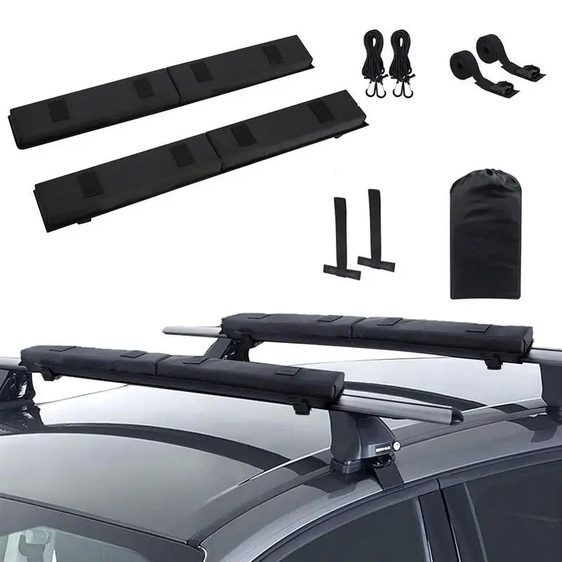 

Kayak Roof Rack Pads Folding Kayak Rack Mat Universal Rack Pads For Kayak Surfboard Canoe Snowboard Suits Car Roof Beams