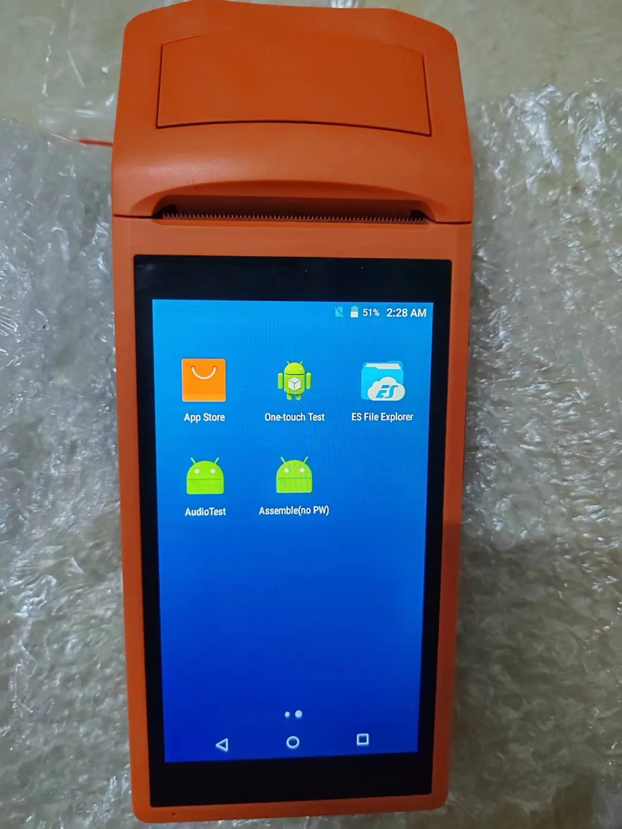 USED V1 Android 5.1 WCDMA 3G Portable handheld Pos Terminal With Printer For Online Ordering 514+4 ram open version cheap pos
