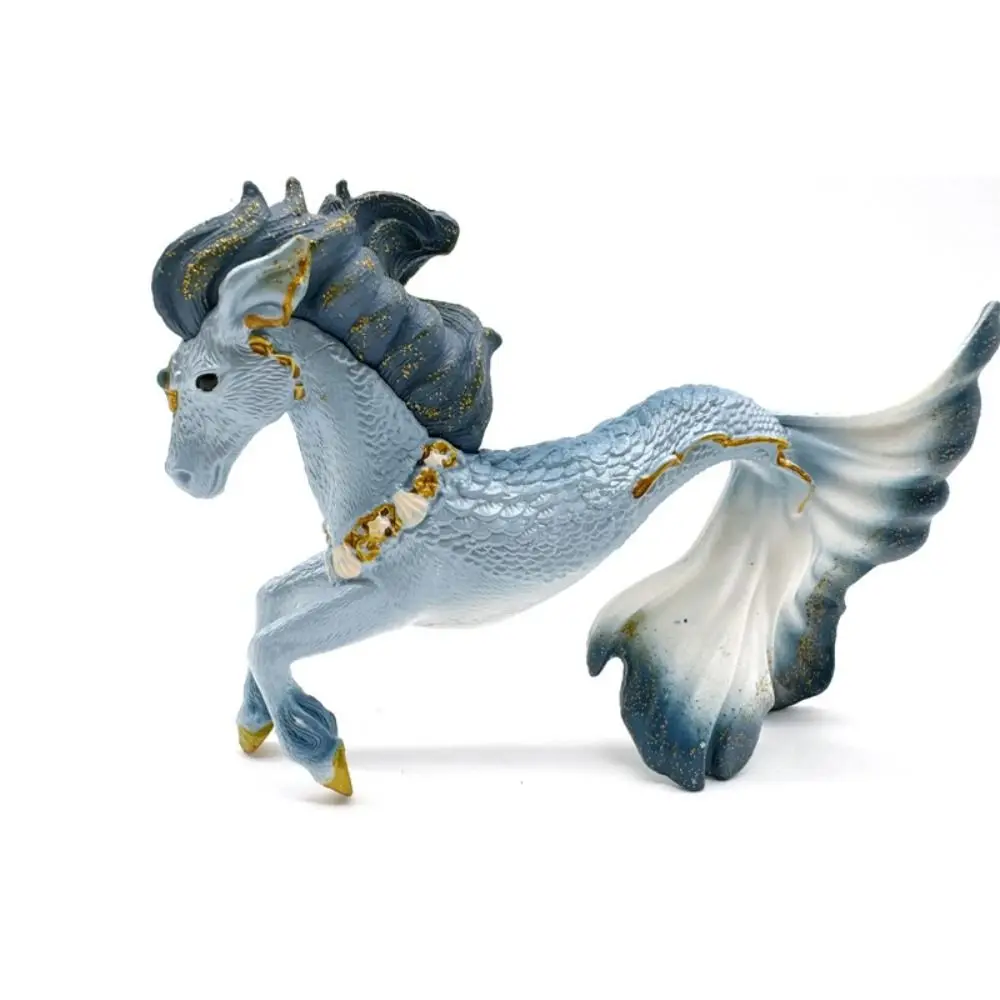 Ice Flying Dragon Mythical Figurine - Fire-Breathing Western Beast PVC Toy Ornament