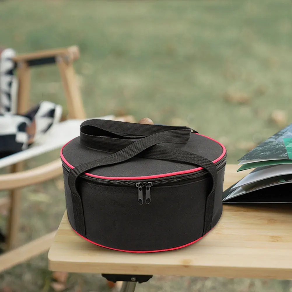 Outdoor Tool Storage Bag Portable Cooking Utensils Pots Picnic Bag 600D Oxford Cloth Anti-collision Picnic Cutlery Pack Carrier