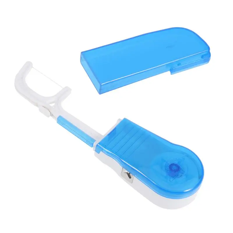 

1Pc Interdental Cleaner Replaceable Dental Floss Holder Dental Flosser Replacement Rack With 30 Meters Dental Floss Oral Hygiene