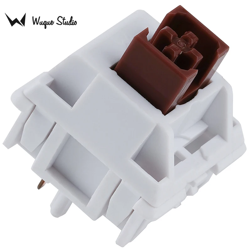 Wuquestudio ws Interruptor Marrom Sentimento Tátil Pom Haste Náilon Habitação 5pin Montagem Pcb para Teclado Mecânico - Imagem 2