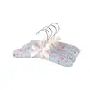 1PC Cotton Fabric Sponge Wood Hanger Creative Elegant Non-Slip Hook Hanger for Women Foam Sweater Clothes Random Colors 6