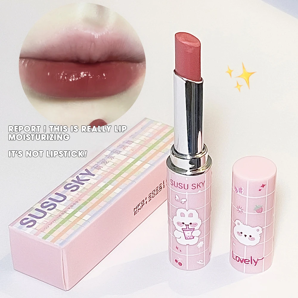 New Mirror Water Lipstick Jelly Tinted Lip Balm 6Colors Moisturizing Waterproof Long Lasting LipGloss Lip Makeup
