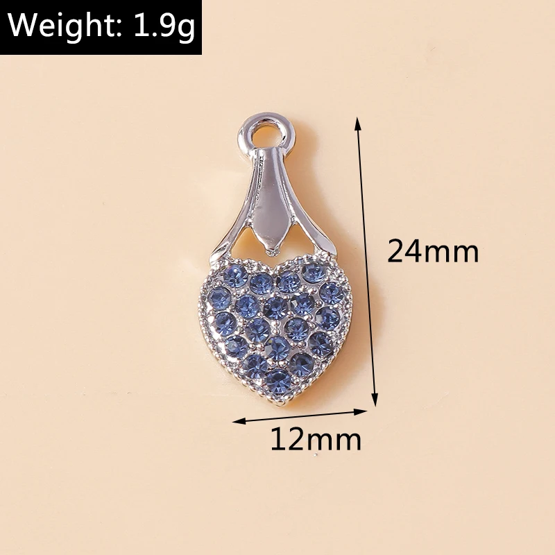 10 stücke Gold Silber Farbe Zarte Kristall Musik Note Charme Musical Anhänger für Halskette Ohrringe DIY Schmuck Machen Zubehör – Detail 19