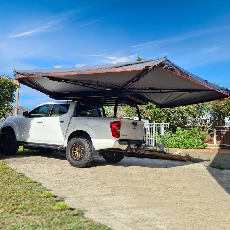 

SUV Camping Car Side Foxwing Awning 270 Retractable Degree Foxwing Car Side Awning Tent