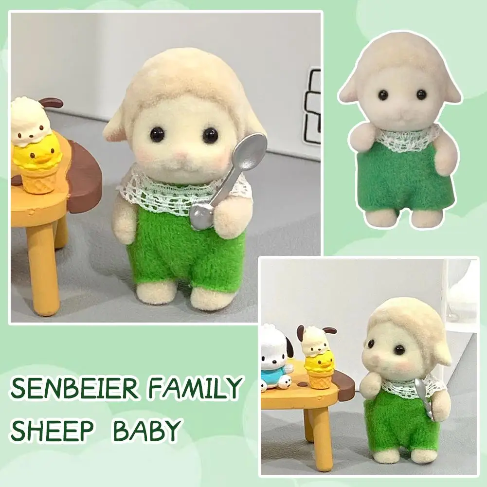 Cute Elephant/lamb/white Cat/poodle Series Dolls Mini Doll Ornaments For Friend Poodle Sylvan Family Mini Doll Ornaments