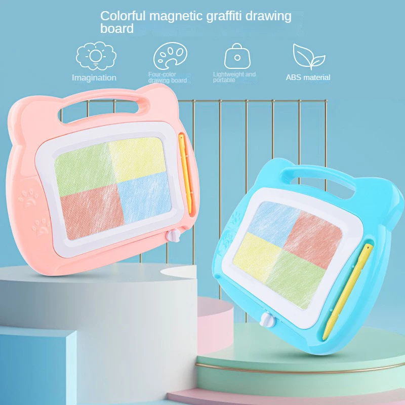 Mini Magnetic Drawing Board Portable Erasable Colorful Writing Pad