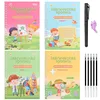 Magic Practice Copybook Pen Preschools Kids Calligraphy Russian Verison Free Wiping Children Reusable Writing Book 6