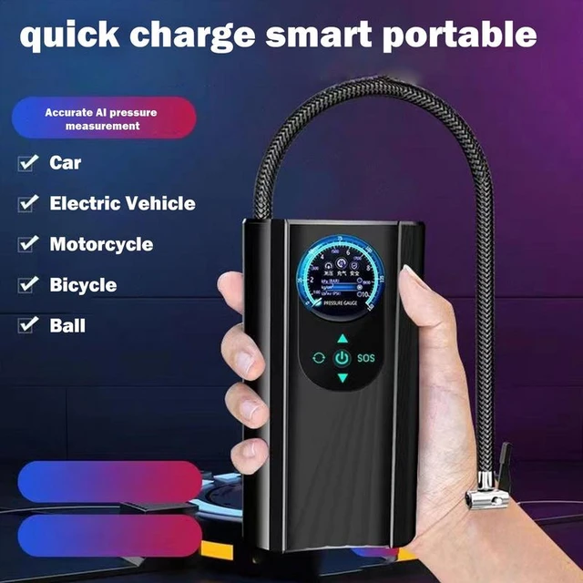 Comprar Compresor de aire recargable, Inflador de neumáticos eléctrico  portátil de 150psi para coche, bicicleta, motocicleta, Mini bomba de aire,  inyector de aire