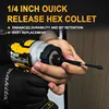 Electric Goddess DCF850 205N.m Cordless Impact Driver Tool Brushless Impact Drill Tool For 20V Dewalt Battery 5