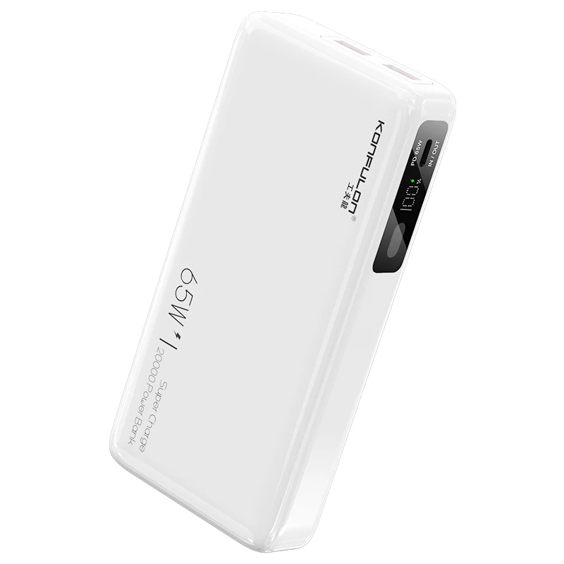 65W Power Bank 20000mAh Portable Charging Powerbank Mobile Phone