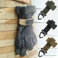 Multi-purpose Nylon Gloves Hook Climbing Rope Anti-lost Camping Hanging Buck Work Gloves Safety Clip Outdoor Tactical Gloves 2