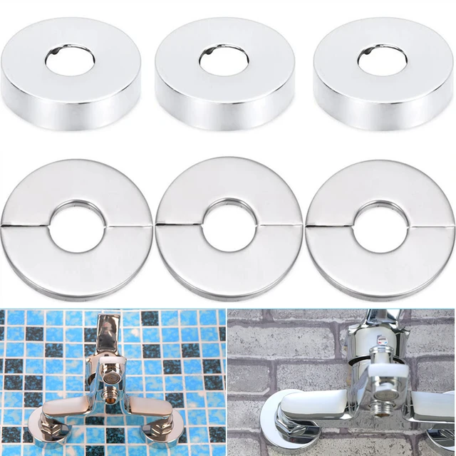 Cubierta decorativa para grifo de ducha, Cubiertas Redondas de acero  inoxidable, acabado cromado, embellecedor de tubería de agua, agujero de  pared, decoración de baño - AliExpress