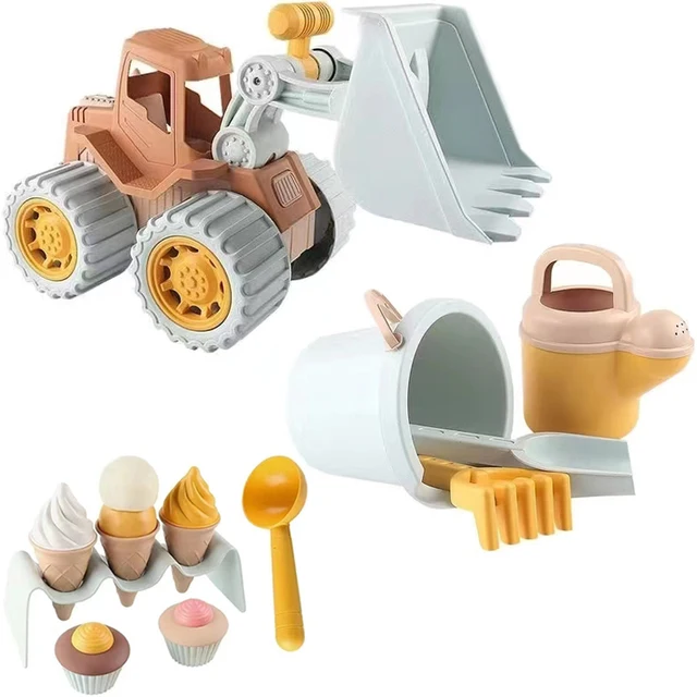 New Children Summer Toys with Cute Animal Model Ins Seaside Beach Toys Rubber Dune Sand Mold Tools Sets Baby Kids Bath Swim Toys 1