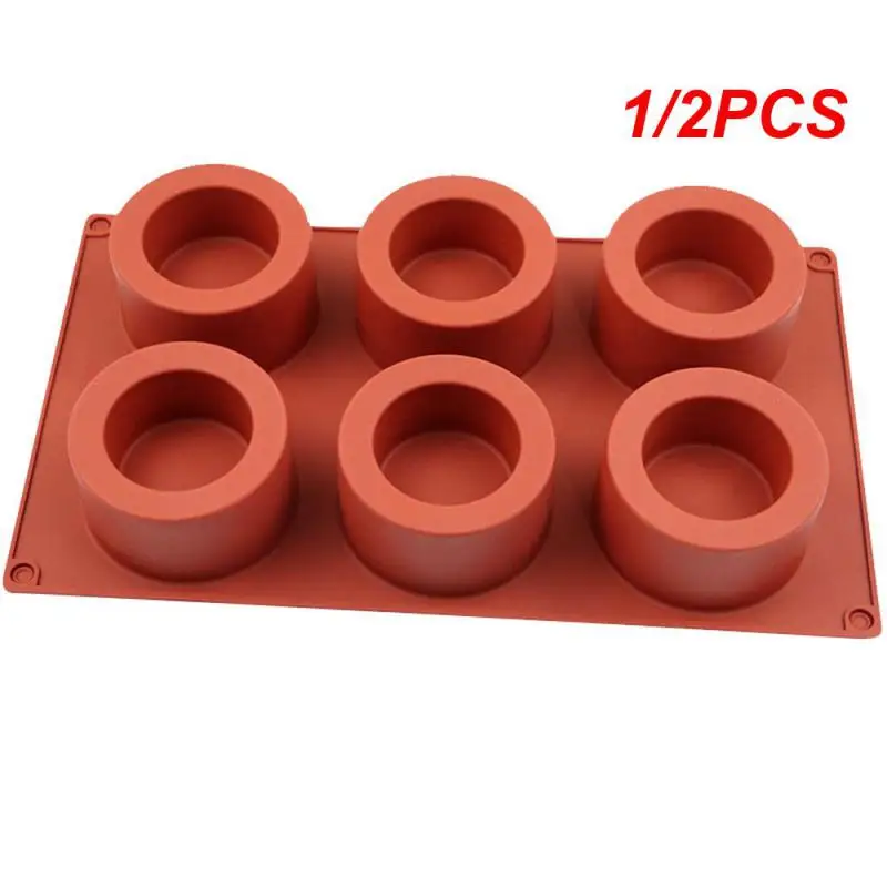 

1/2PCS Round Cake Decorating Moulds Silicone Mold Cake Mold Silicone Baking Tools for Cakes Mousse Soap Molds 3D Cake Tray