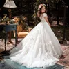 Elegant White Flower Girl Dresses For Wedding Tulle Butterfly 3d Applique Kids Birthday Party Pageant Dress First Communion Gown 1