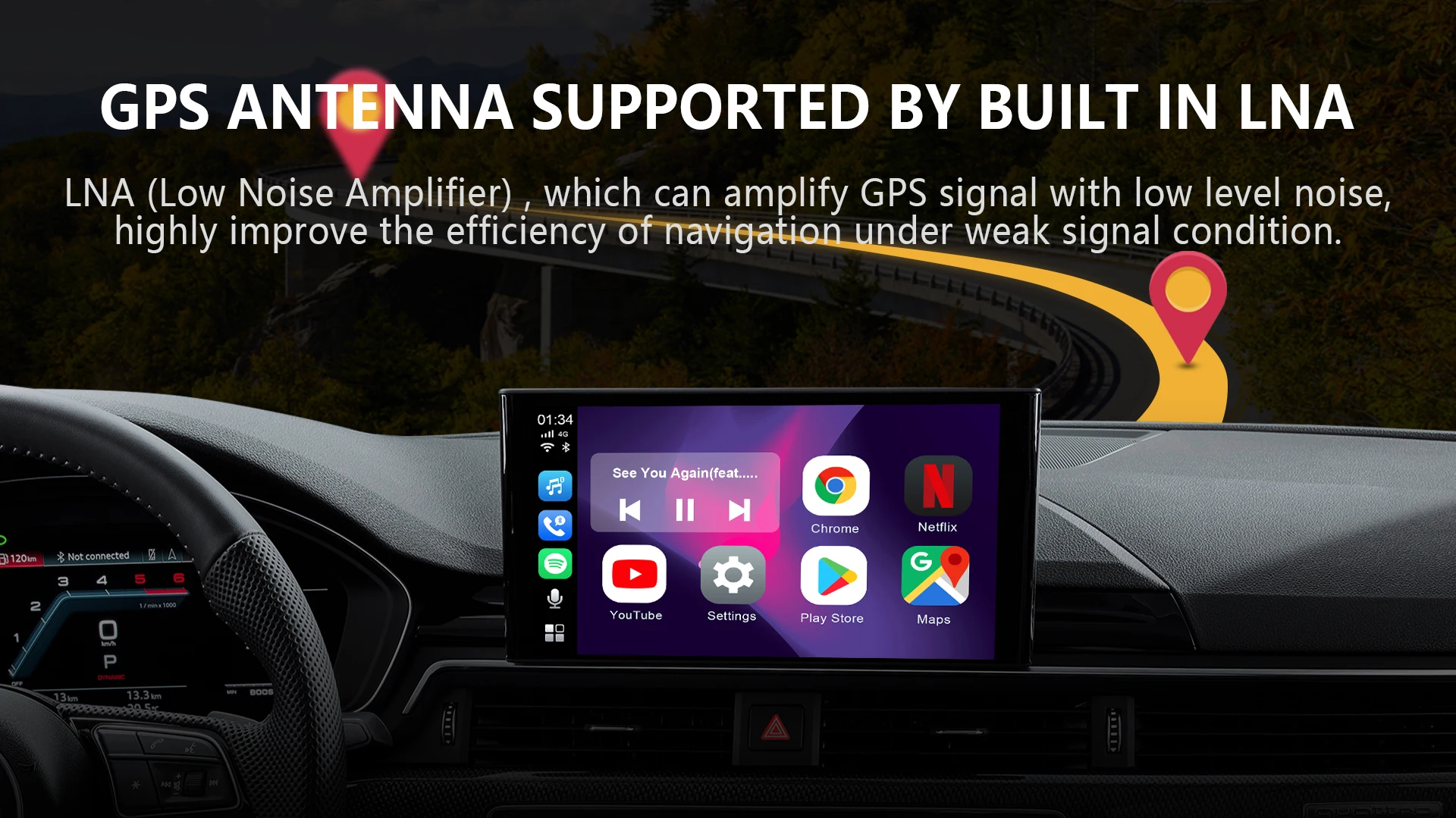 レクサスNX 20系用 CarPlay AI Box