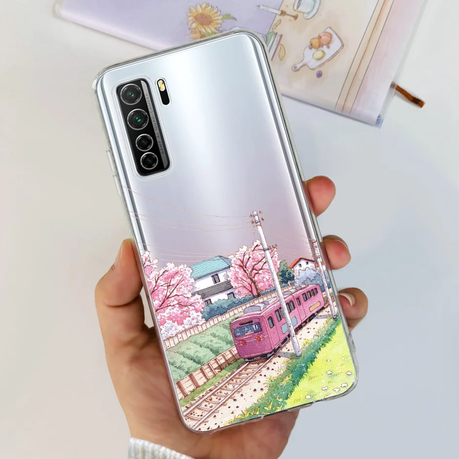 Clear Fashion Pattern Soft Silicone Case