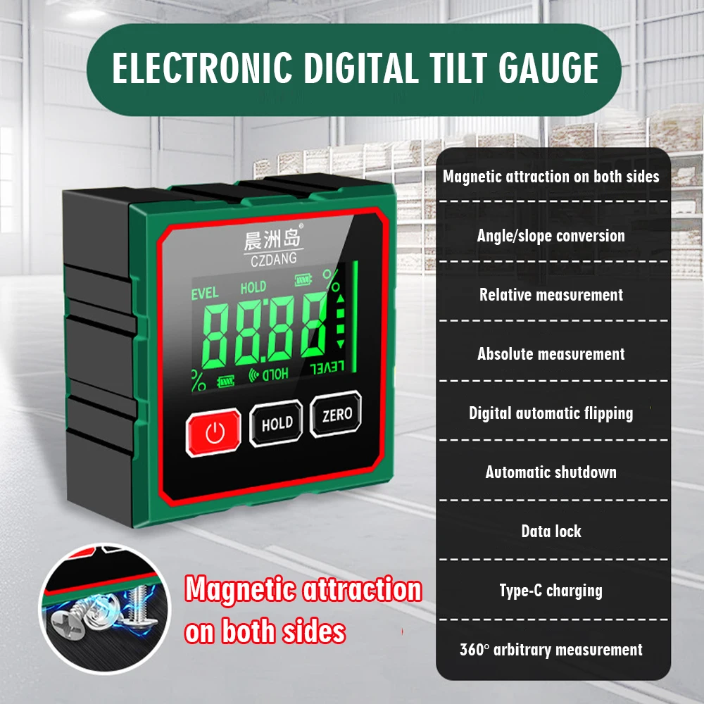 Digital Angle Finder Electronic Laser Gauge Ruler