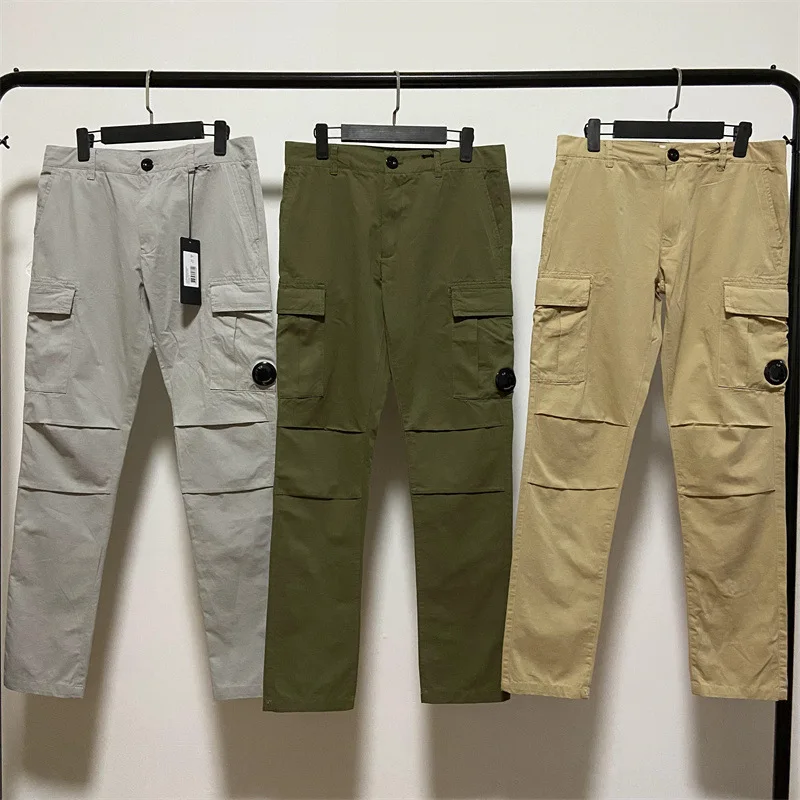 

Autumn Mens Sports Casual Cotton CP Pants with Pocket Outdoor Lens Casual Long Gym Pants Men Streetwear Trousers Cargo Pants Men