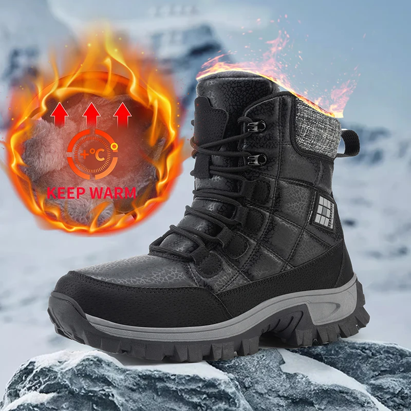 Men's Boots - Autumn Winter Men's Warm Plush Snow Boots (MSB4)(F16)(F13)