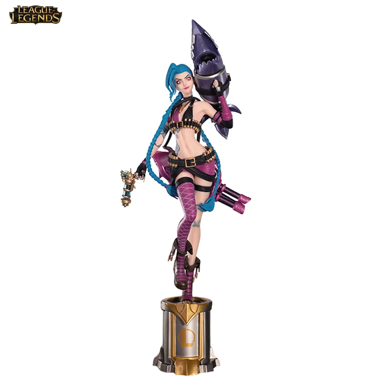 

League of Legends Jinx Lol Morstorm Static State Model Tabletop Decoration Collectibles Display Game Periphery Ball Pen In Stock