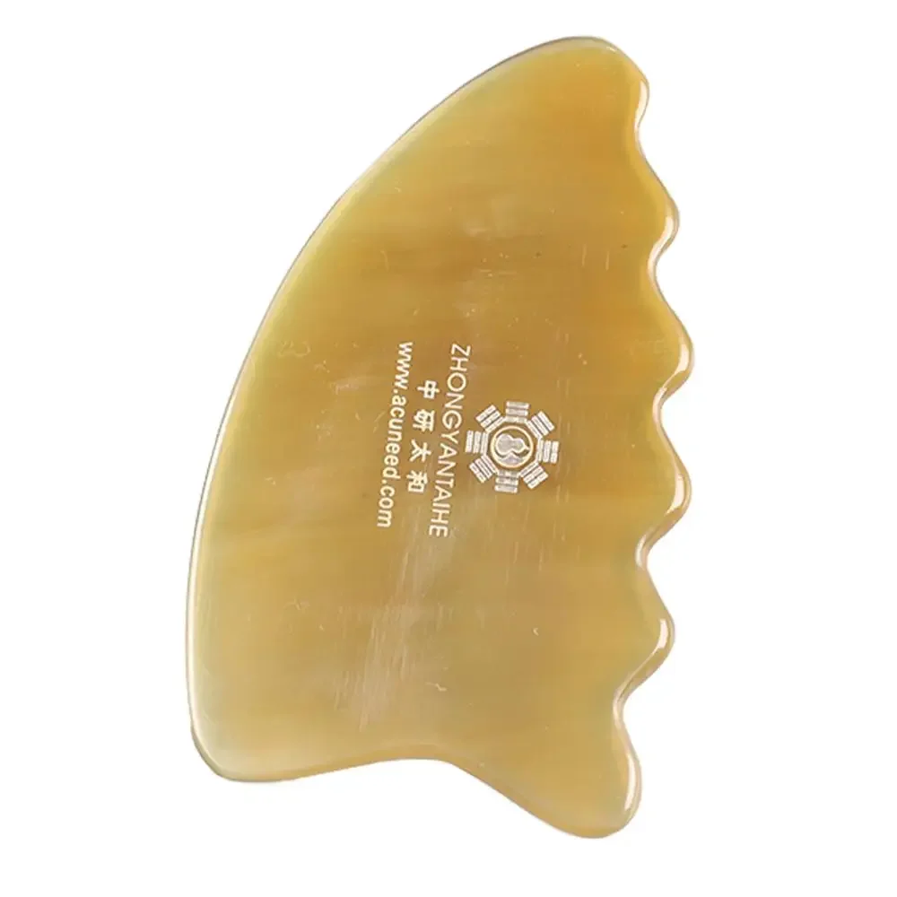 Buffalo Horn Guasha Board Massaggio Guasha Board Horn Gua Sha Massage Board Piastra Raschiante Corno Di Bufalo Piastra Raschiante Triangolare