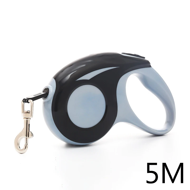 Retractable Dog Leash with One-Button Lock and Comfort Grip Handle