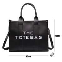 The tote bag For Women Crossbody Female Handbag New Solid Words Lette Leisure Large Bag,Luxury Fashion bag,designer bag for PU - Image 6