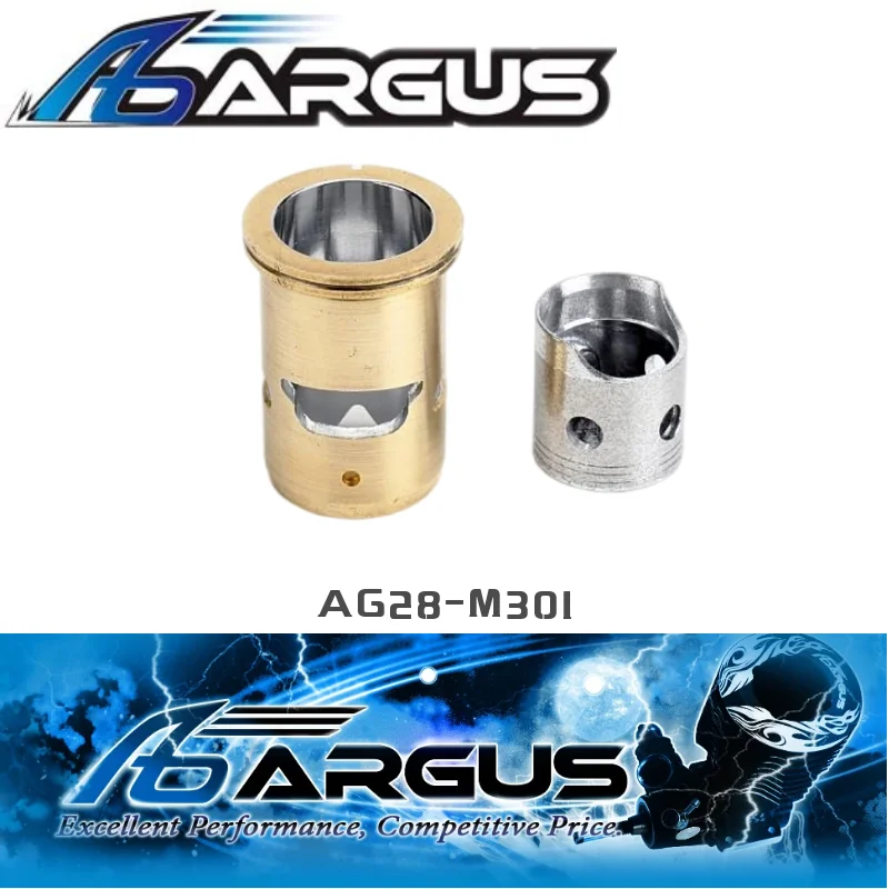 Originale Argus Ag28-M301 Rc Nitro Engine 28 Set Pistone/Manicotto 3Pt Per Parte Motore Professionale Rc Nitro