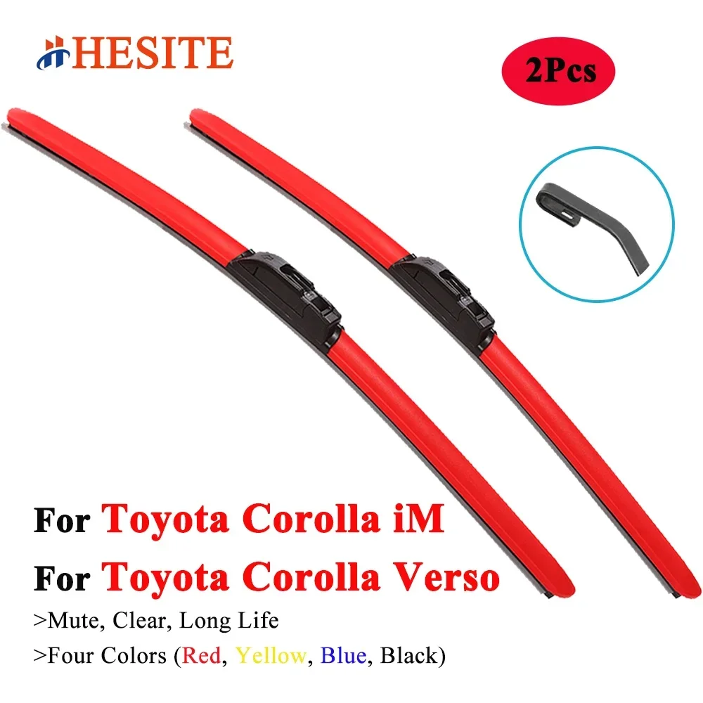

HESITE Colorful Car Wiper Blade For Toyota Corolla Verso MPV iM Hatchback 2001 2002 2003 2004 2005 2006 2007 2008 2009 2017 2018