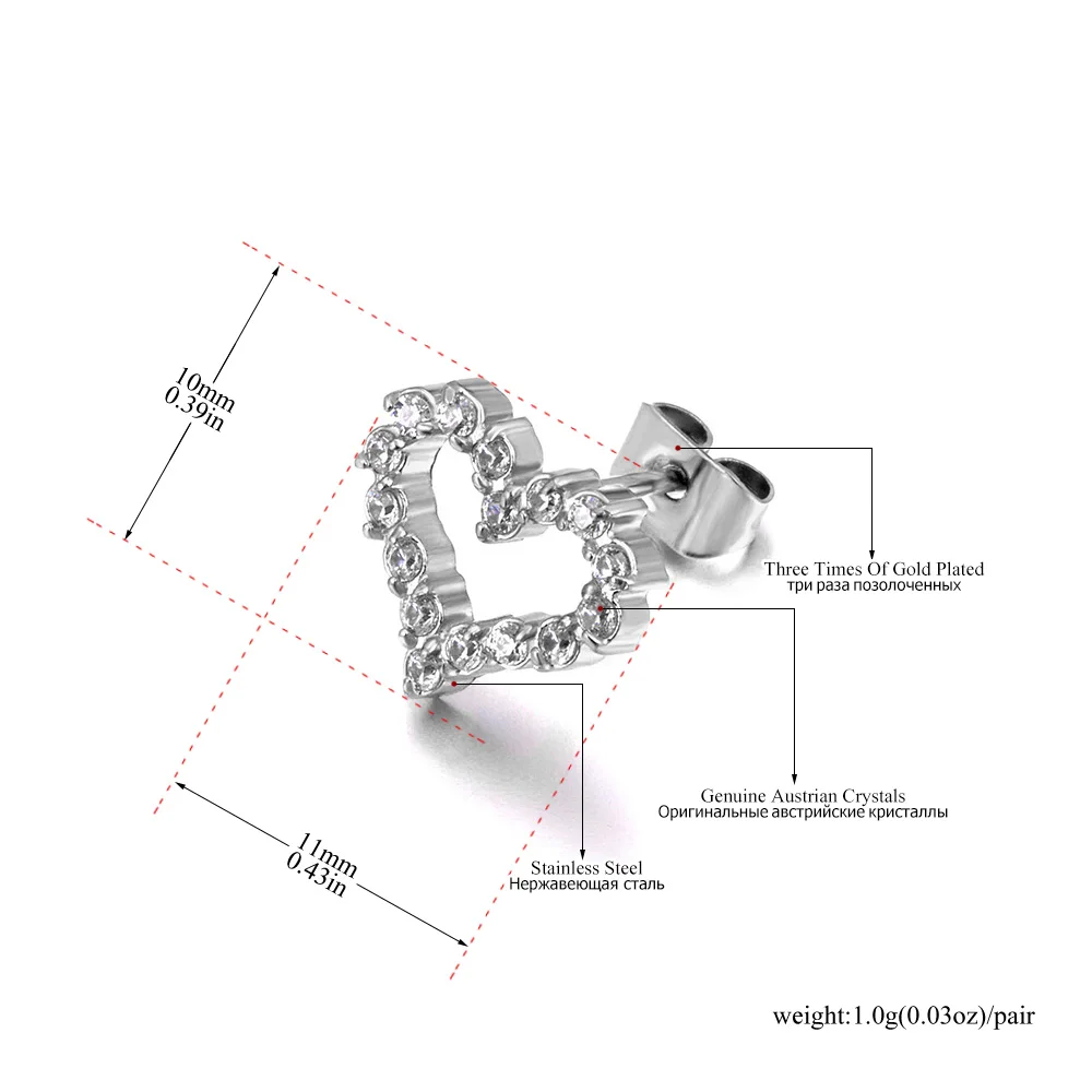 JeeMango Edelstahl 18K vergoldete Schmetterlings-Ohrringe für Damen, modischer Luxus-Strass-Schmetterlingsschmuck E26076 – Detail 9
