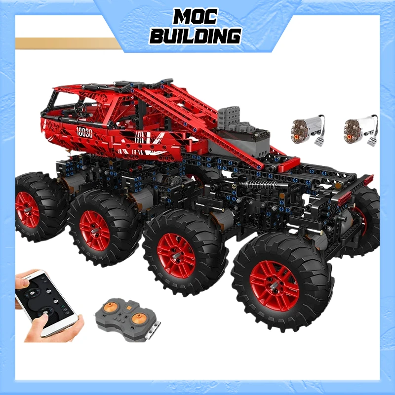 

MOULD KING 18030 Technical Electric Remote Control Climbing Car Truck Building Blocks MOC Bricks Toys For Kids Christmas Gifts