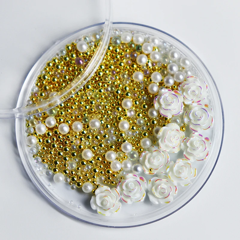 2pcs Gold White Iridescent Glitter, Glitter for Resin , Jewelry