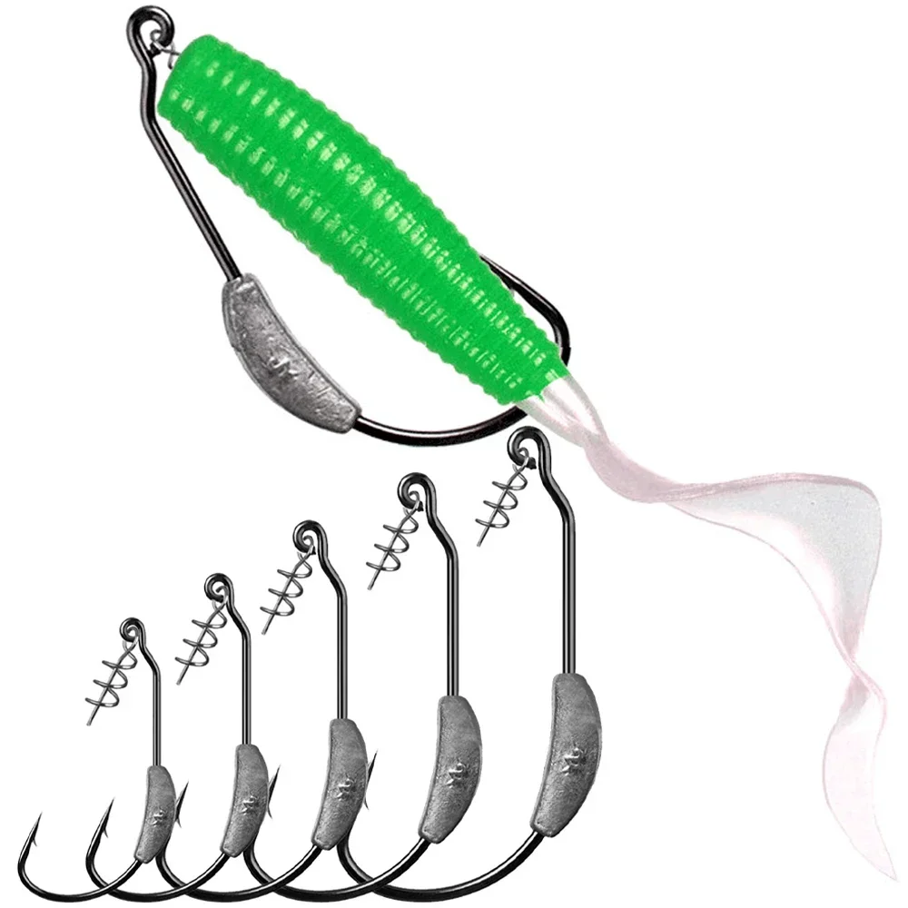 Têtes de jig barbelées 2g à 7g avec vis de blocage - Pour Texas Rig et leurres souples worms