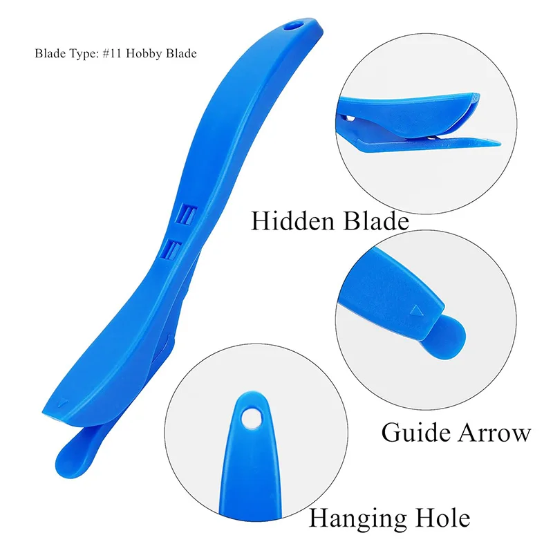 Wrapping Paper Cutter 3Pcs Gift Wrap Film Cutter Safety Paper Cutting Tool for Window Tint Car Wrap Craft Making
