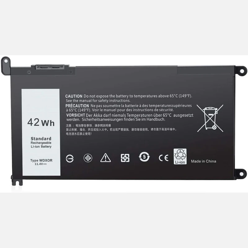 

11.4V 42Wh WDXOR Laptop Battery for Dell Inspiron 7460 7560 7472 5565 5468 5368 7570 Vostro 5468 5568 Latitude 3189 3480 3588