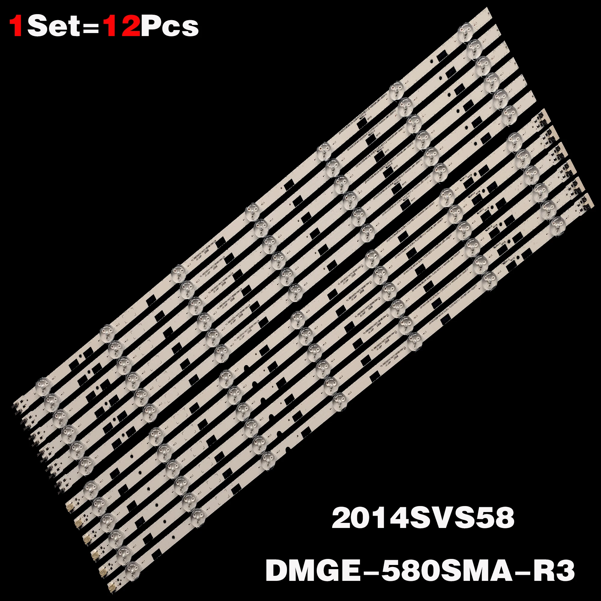 Nuovo 12 Pz/k Strisce LED Per TV UN58H5202 UN58H5203AG - Foto 10