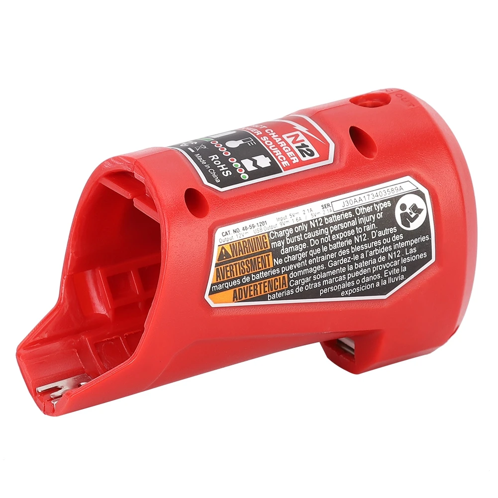 N12 Charger Converter USB Power Adapter Phone Charger Adapter For Milwaukee 48-5