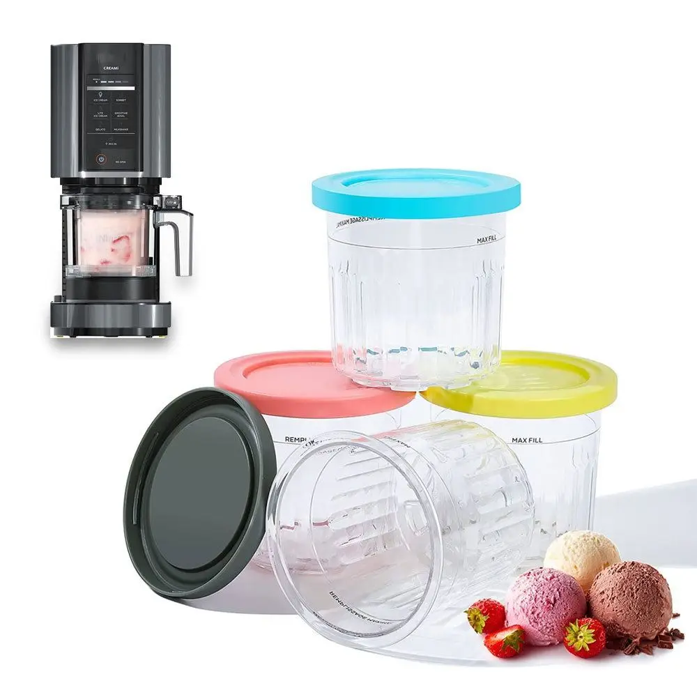 Replacement Ice Cream Containers for NC501 NC500 Series 11-in-1 Creamer Ice Cream Maker Machin Leak Proof Kitchen Gadgets 2