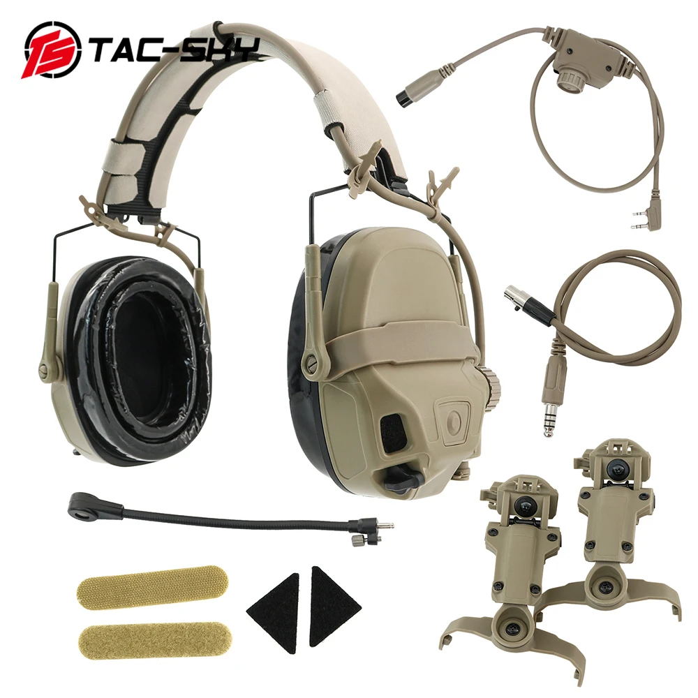 Hearangel Tactical Amp Headset Communications Noisecanceling Pickup