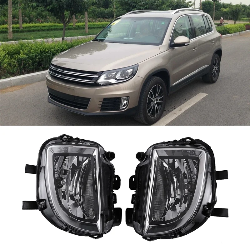 

Car Front Bumper Fog Light Halogen Lamp Fog Light Assembly For Tiguan 2013-2018
