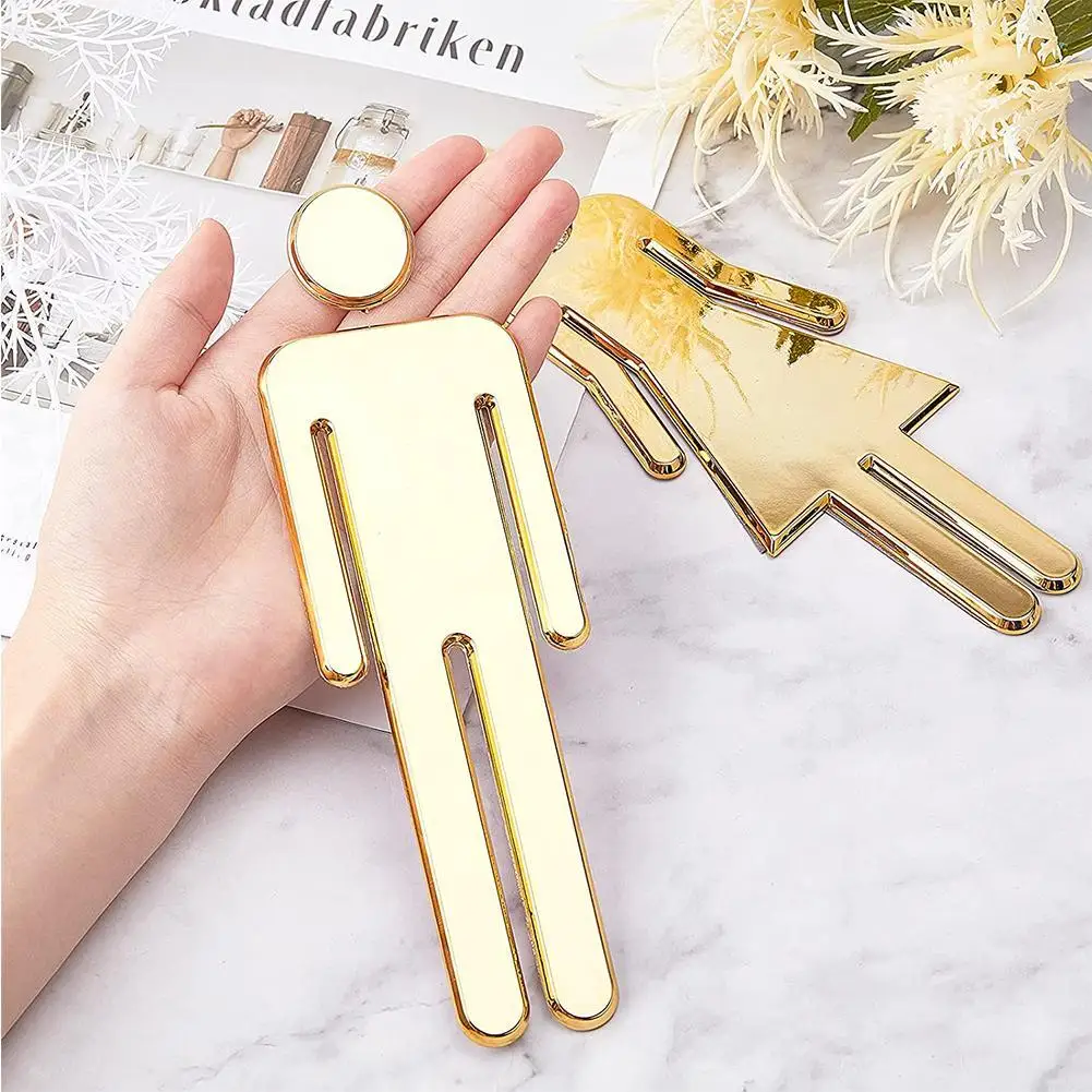 DIY Woman Man Toilet Door Sign 3D Bathroom Restroom WC Door Sign For Toilet Wall Sticker Decor Removable for wall stickers,toilet stickers