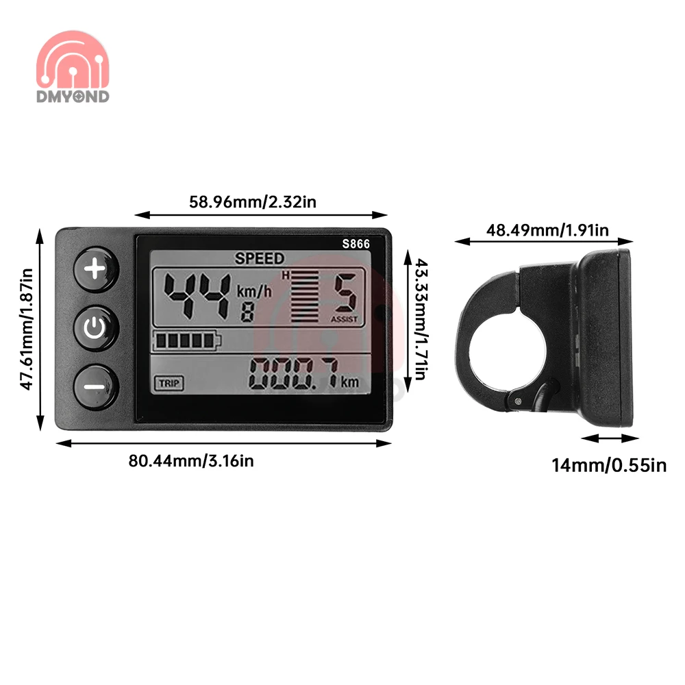 1500W 36V/48V/64V E-Bike Controller Display LCD a onda sinusoidale per S866 SW900 890 V888 Kit motore brushless per scooter Ebike impermeabile - immagine 6