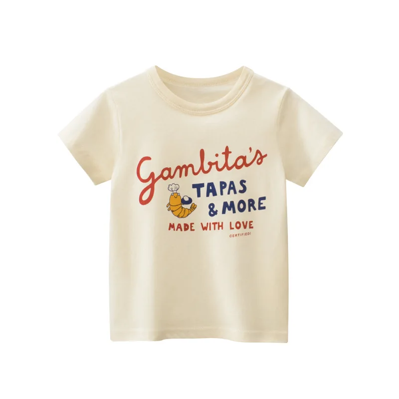 

2-8T Cotton Kid Tshirt Summer Toddler Kid Baby Girls Clothes Short Sleeve Top Infant Tee Casual Loose Childrens T Shirt Outfits