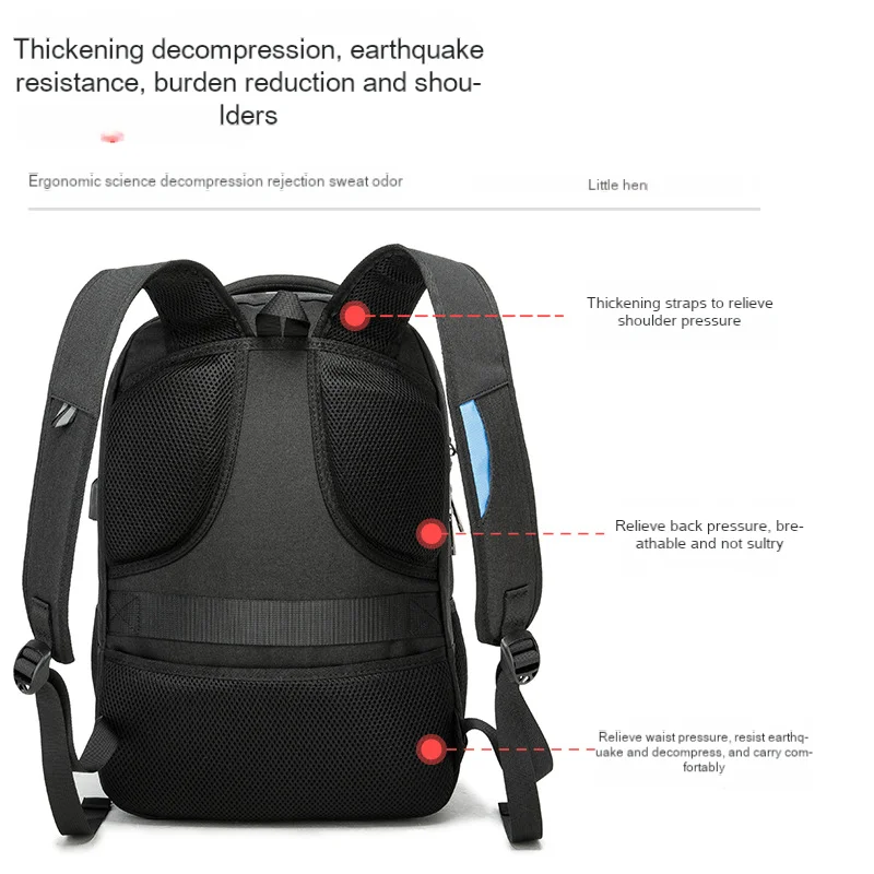 Trendy Sports Bag Men's Waterproof Women's Backpack Multifunctional Travel School Bag Computer Bag High-end Casual Backpack